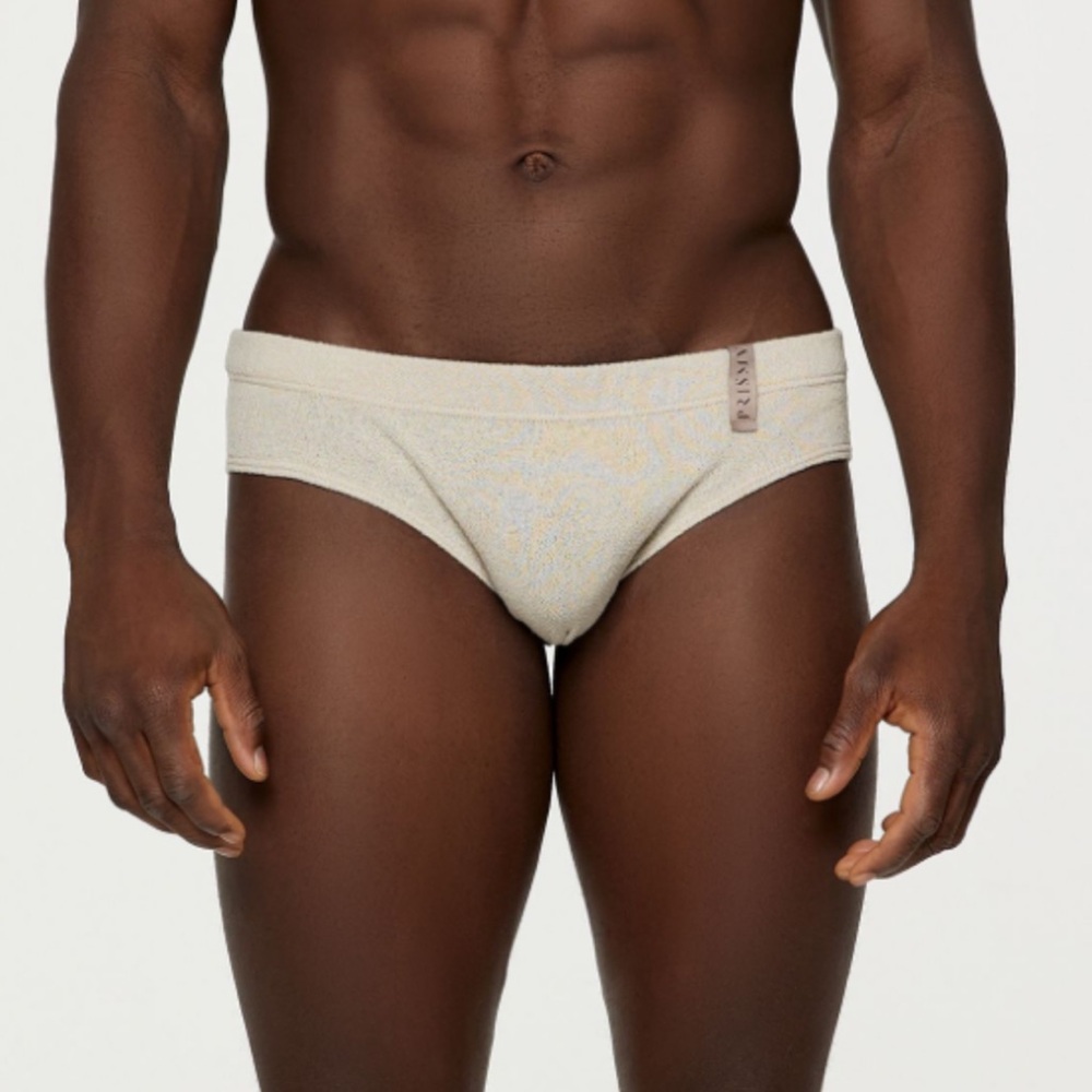 Prisma Beige Crepe Bikini Briefs